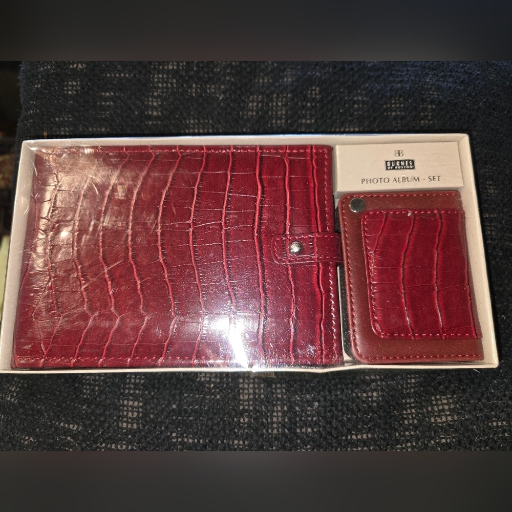 NIB Burnes of Boston photo album set.